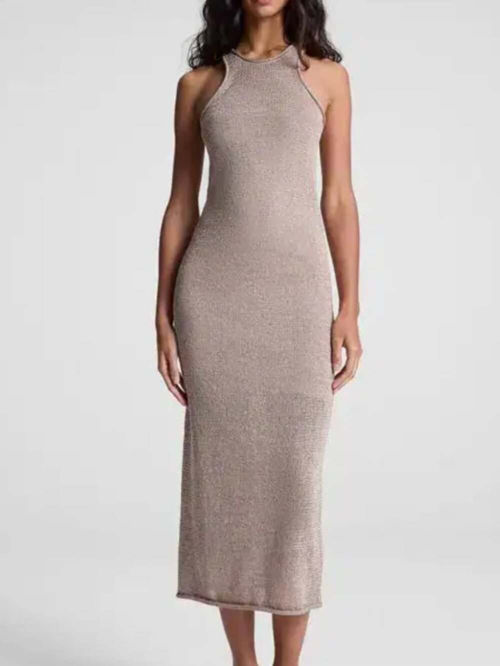 A.L.C. Raye Open Knit Midi Dress - Sand
